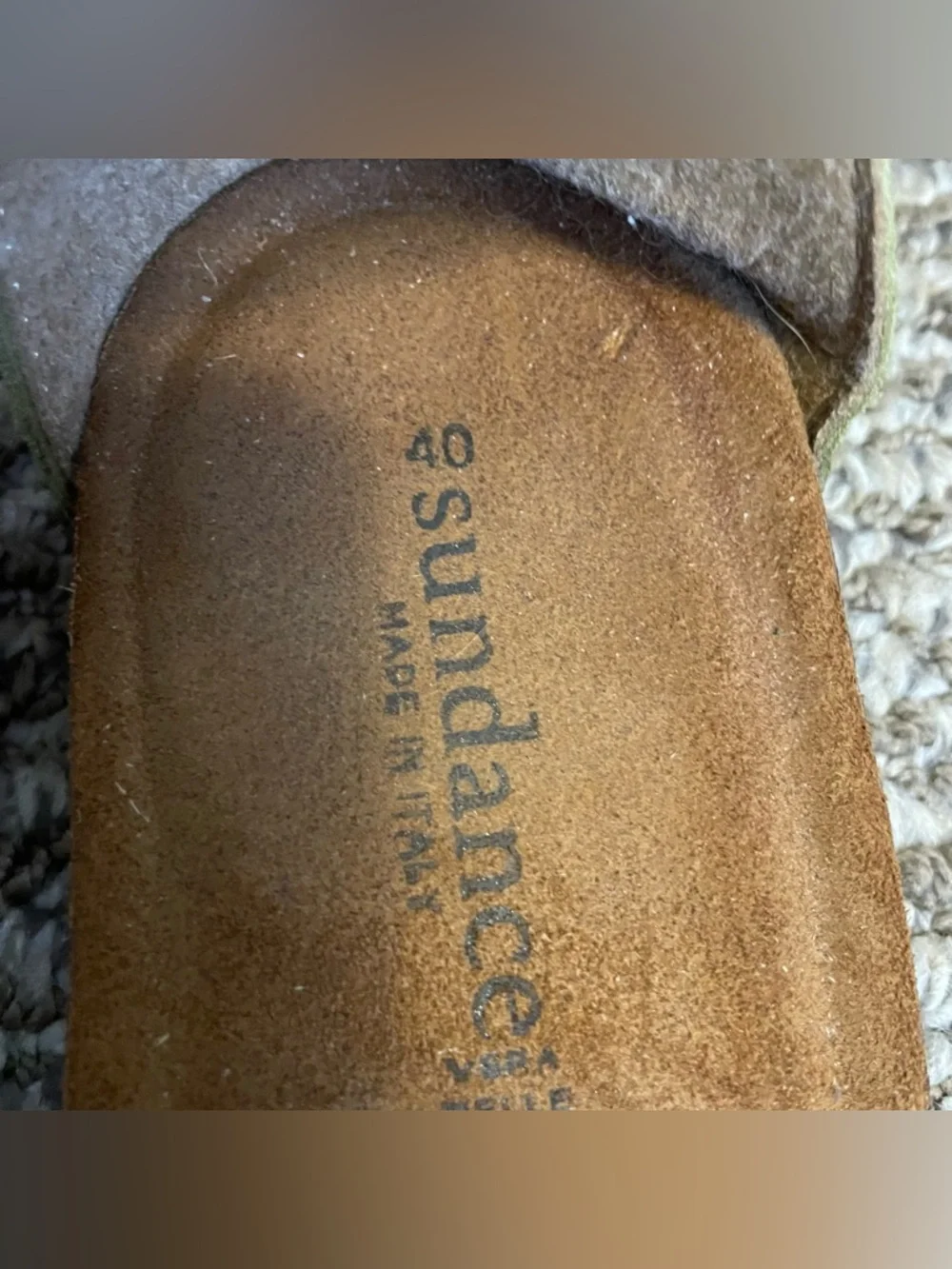 Sundance leather sandals made in Italy size 40